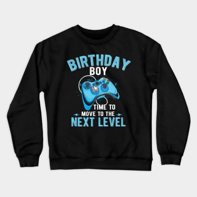 birthday boy time to move to the next level Crewneck Sweatshirt by Jandjprints